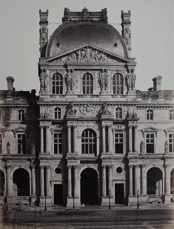 Edouard Baldus, Pavillon Richelieu, Nouveau Louvre, Paris