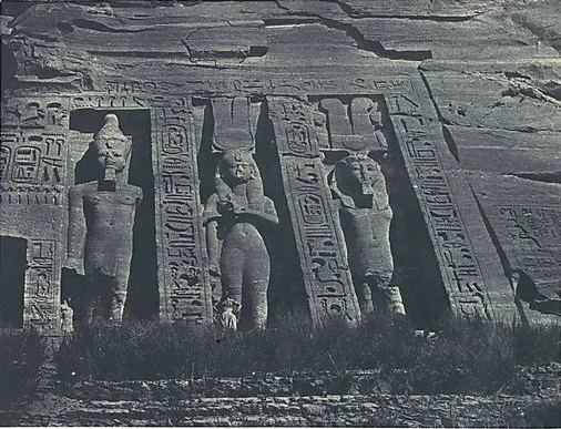 Maxime Du Camp, Nubie. Ibsamboul. Partie Serpentrionale du Speos d'Hathor