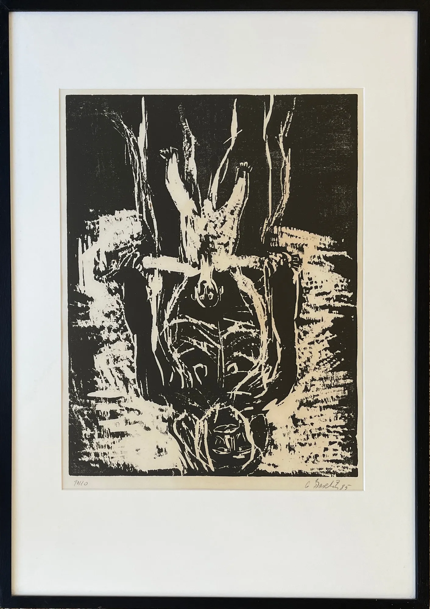 Georg Baselitz, Schwarze Mutter, Weisses Kind, 1985