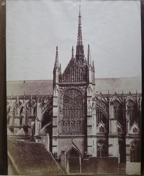 Edouard Baldus, Rosace de la Cathedrale, Amiens, 1855