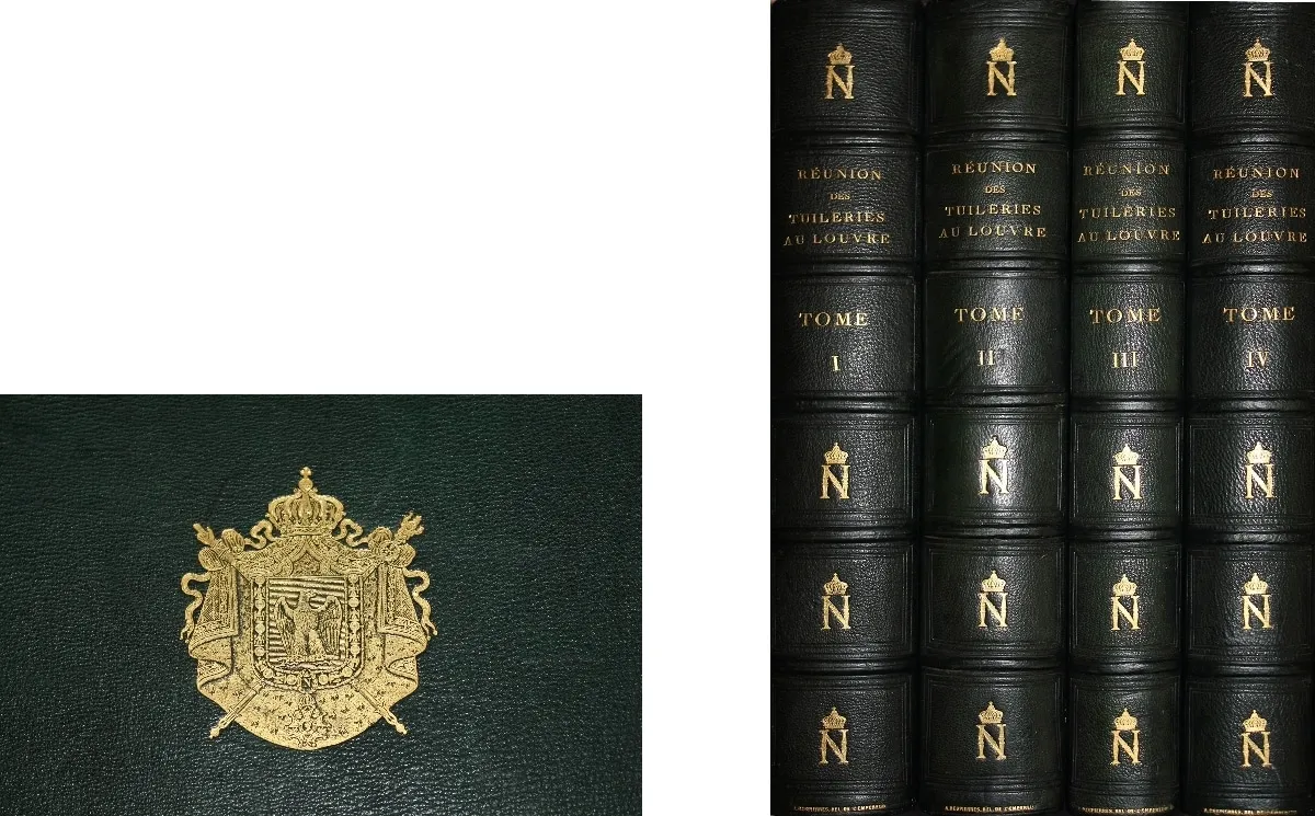 Edouard Baldus, Reunions des Tuileries au Louvre, Tomes I a IV, 1857