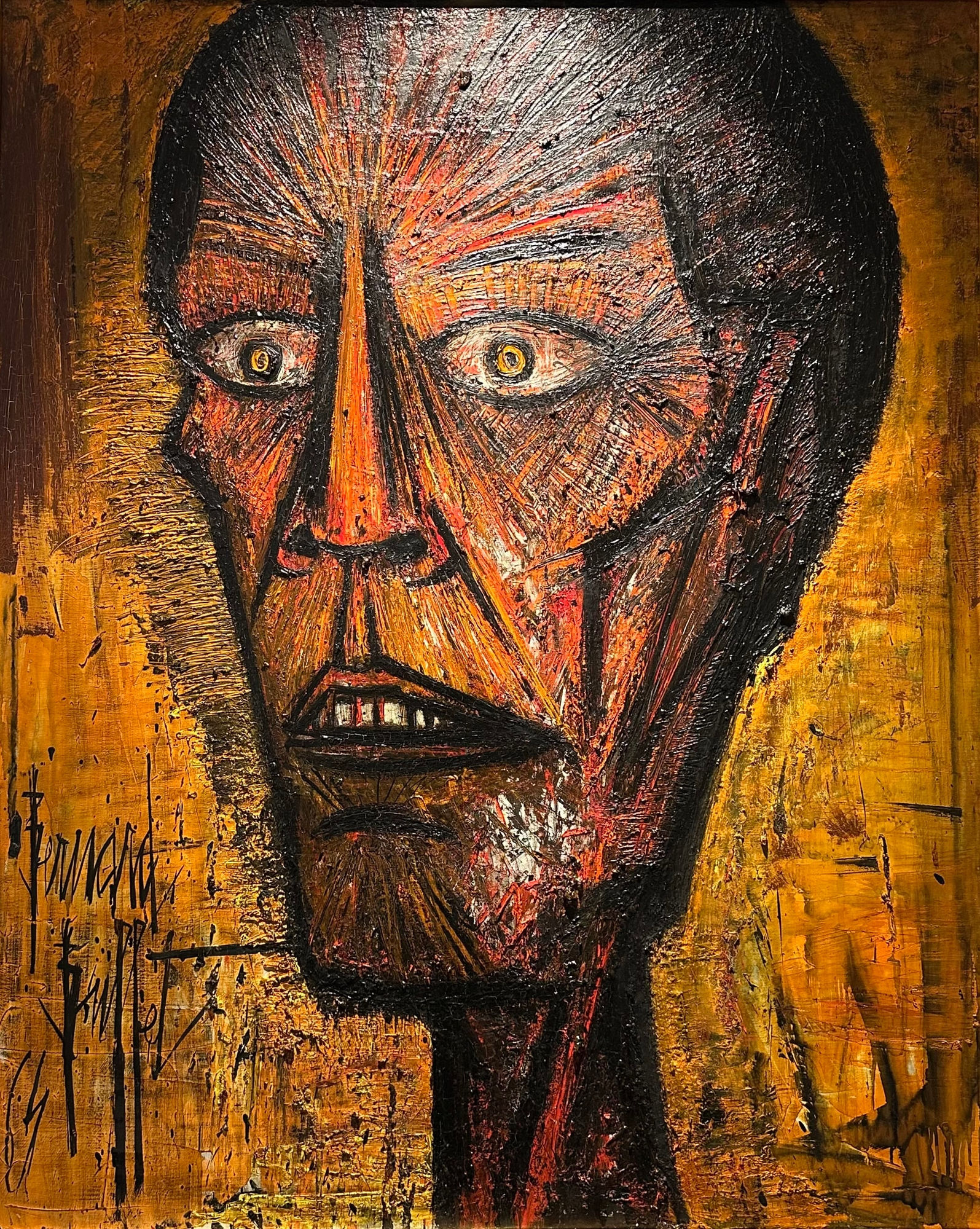 Bernard Buffet, Tête d’écorché , 1964