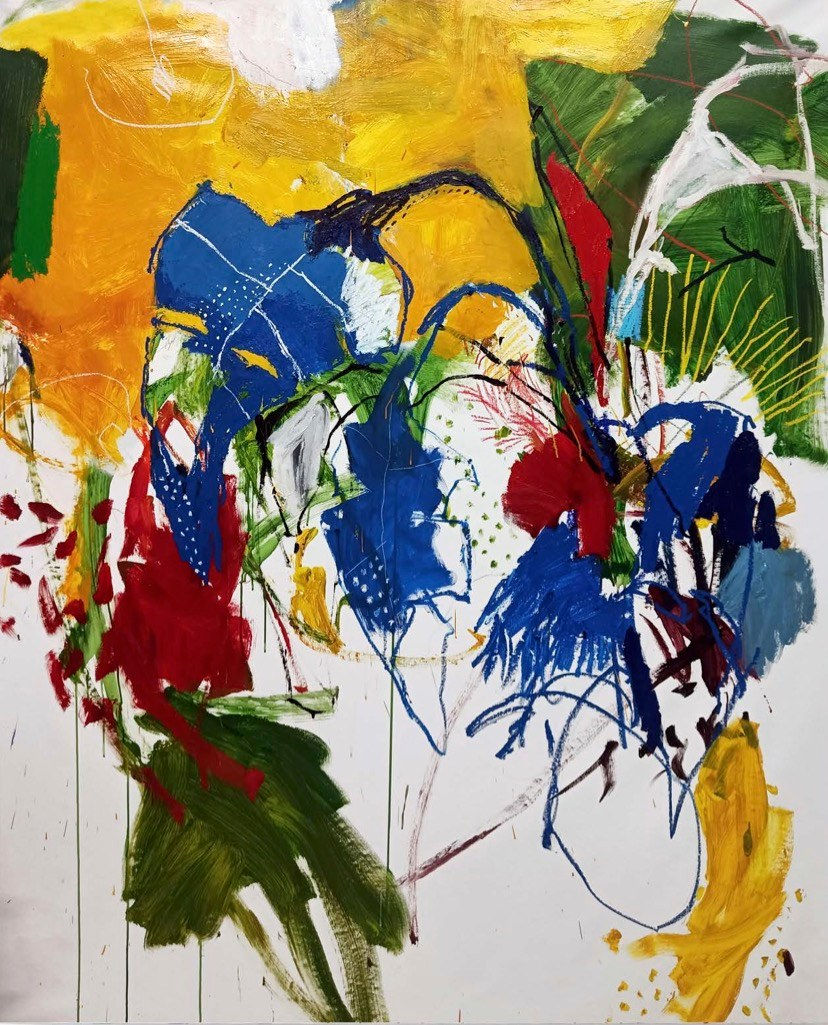 Luis Olaso, Composition for a blue banana tree, 2023