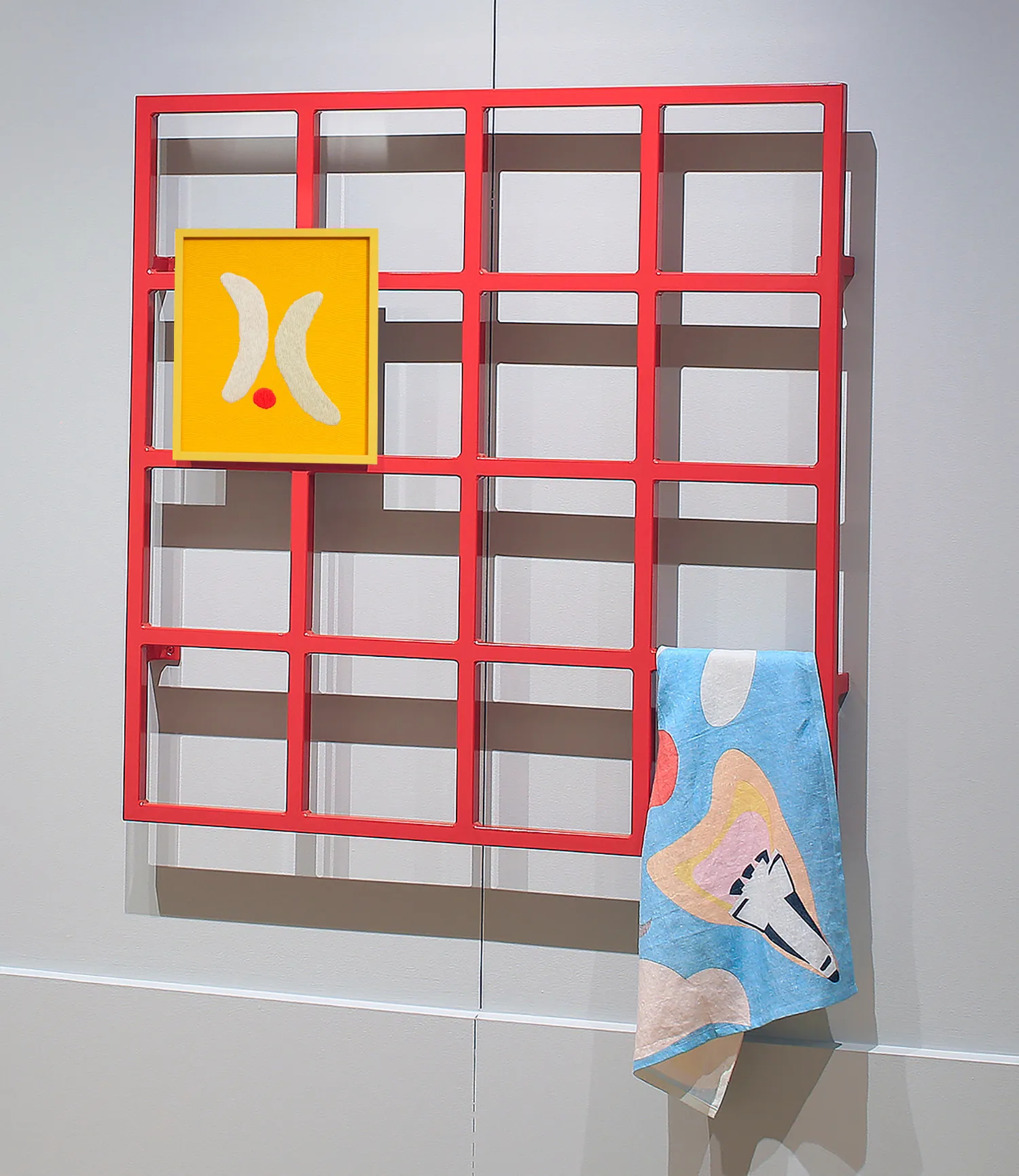 Erica van Zon, Red Grid, 2017