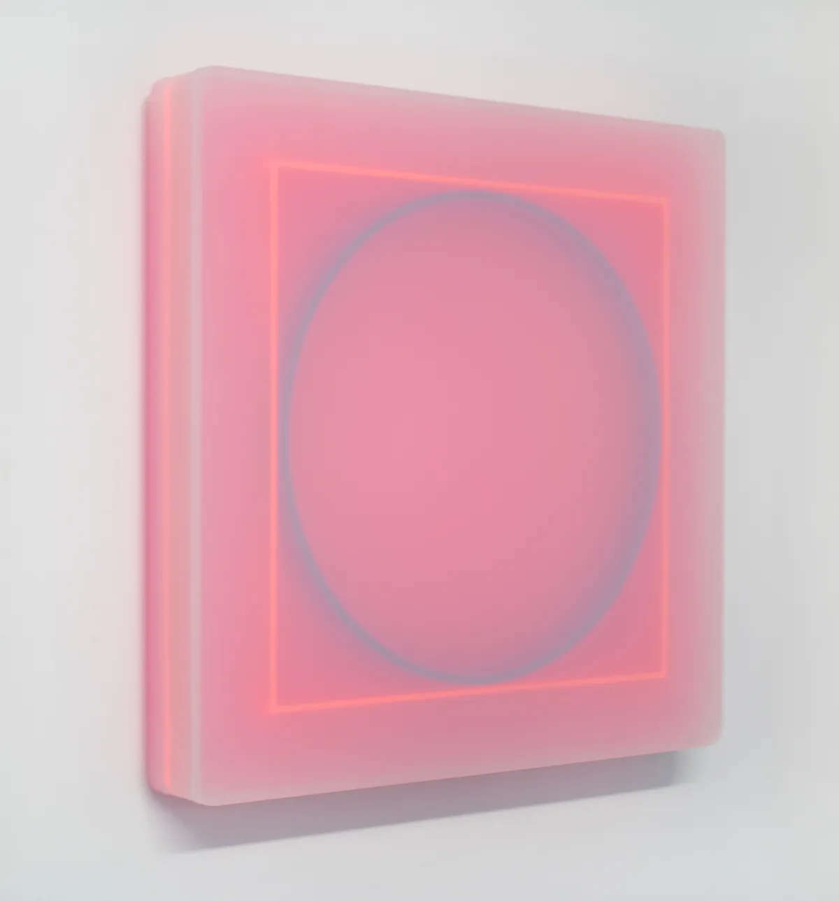 Kāryn Taylor, Blue Circle Pink Square, 2020