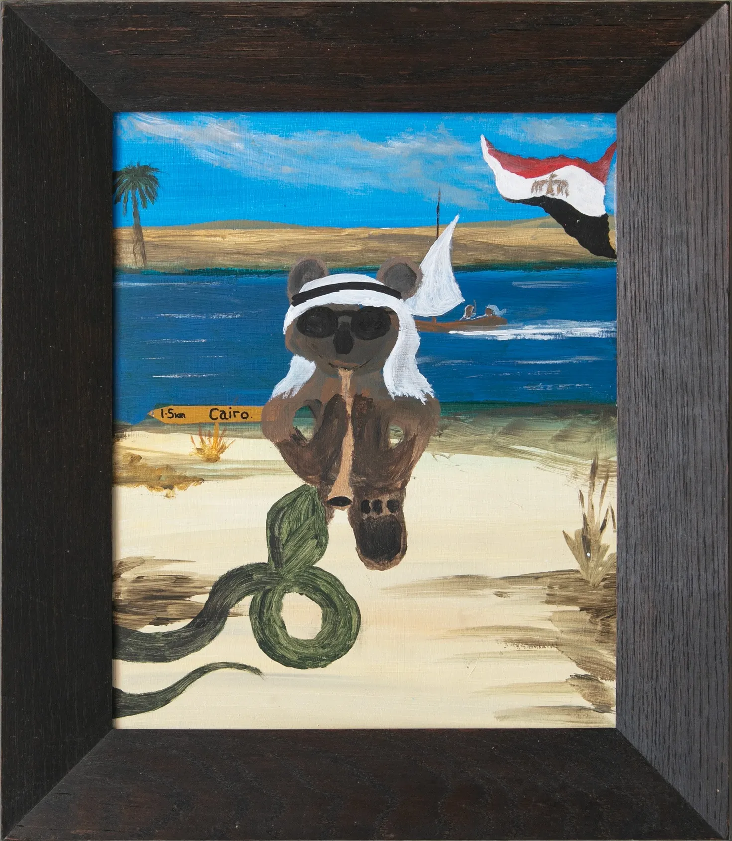 John Sturgess, Gizmo (ted.e.bear) the Shiek and the Cobra Egypt, 2024