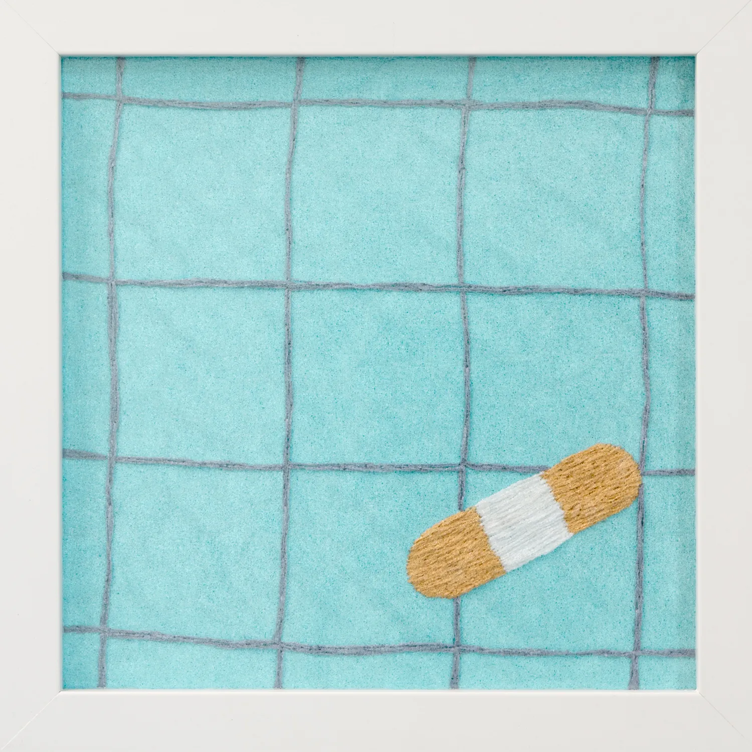 Erica van Zon, At the bottom of the pool (plaster), 2022