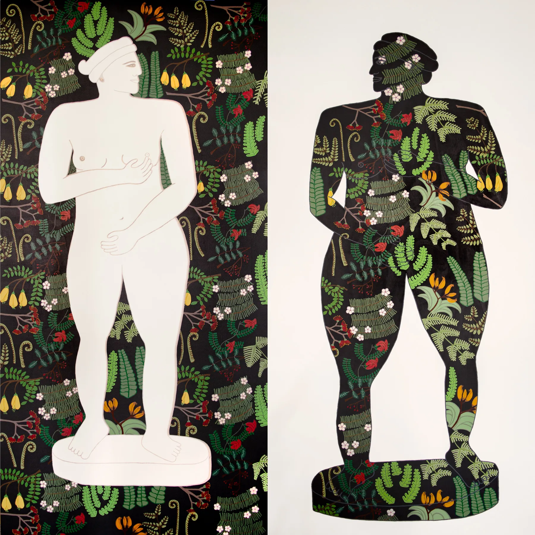 Ayesha Green, Soil from Papa (diptych), 2018