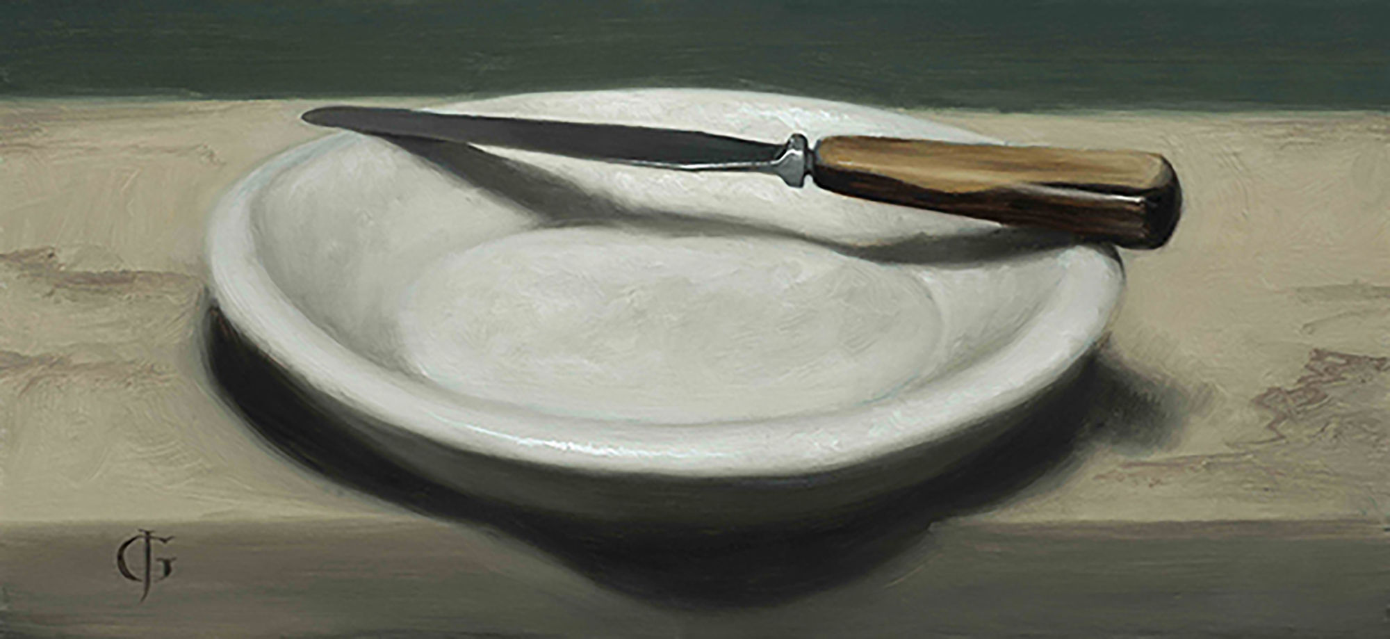 James Gillick, Knife on a Stone Plate