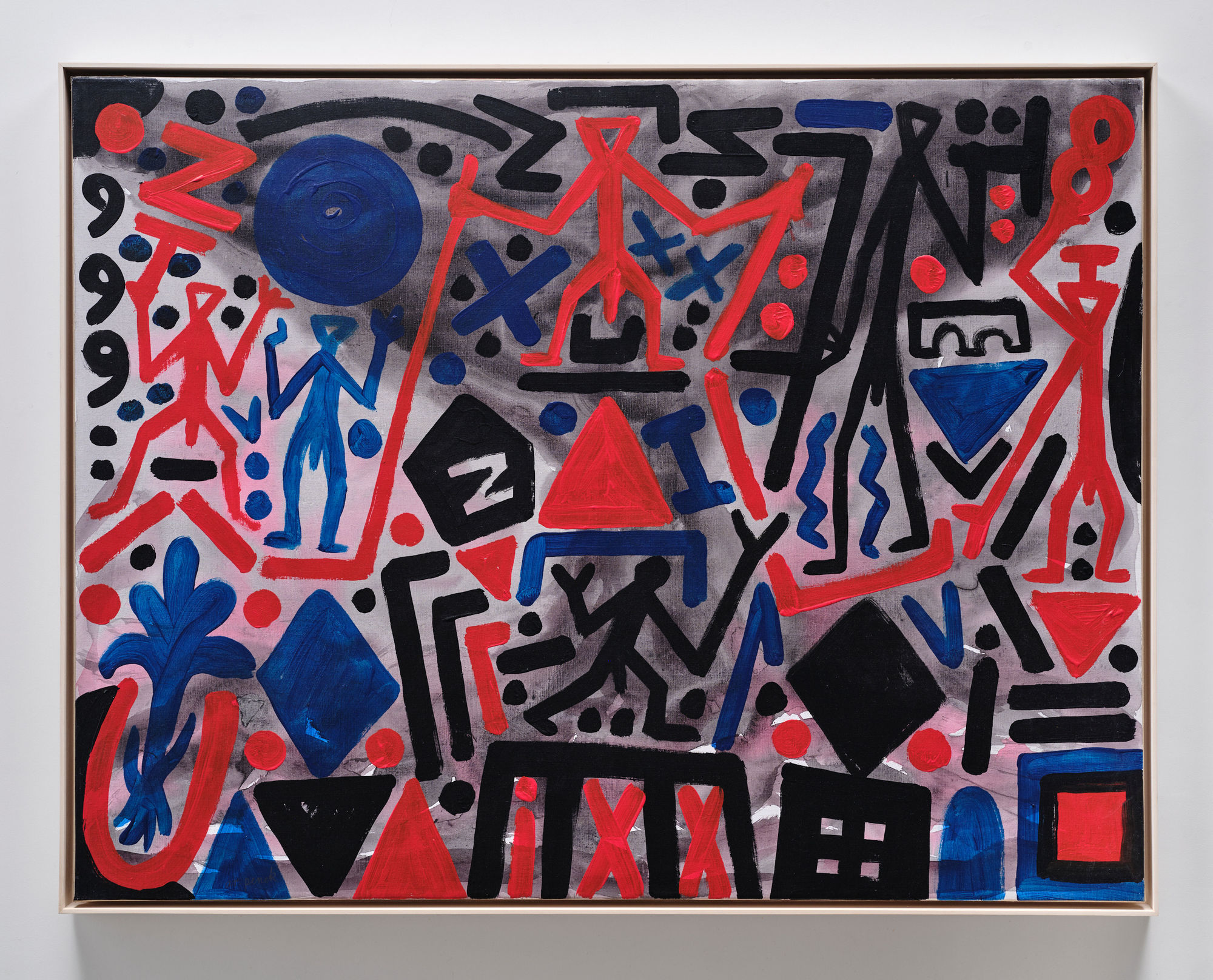 A.R. Penck, DUNKLE BEDROHUNG, 2005