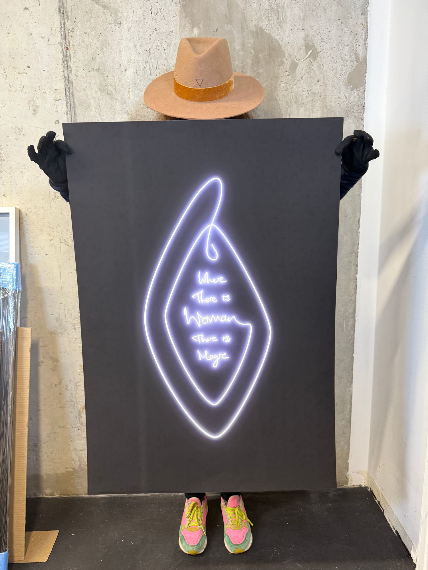 Lauren Baker, .WOMAN MAGIC (WHITE LAVENDER) - 110 x 70cm TEST AP, 2021