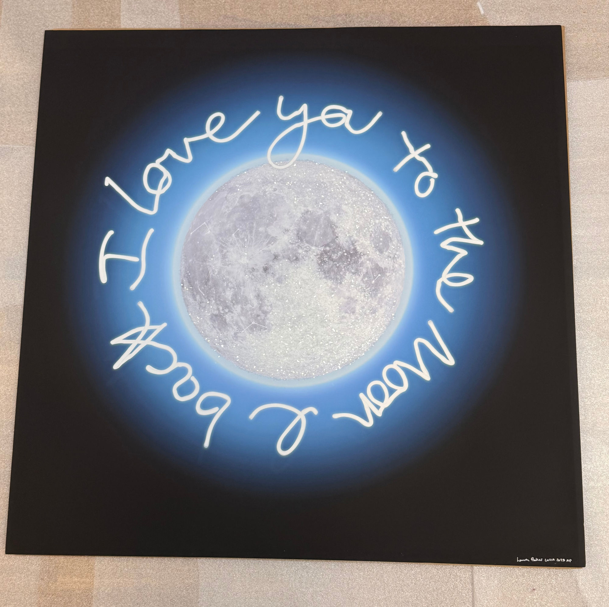 Lauren Baker, .To The Moon & Back Blue Hue, 2023