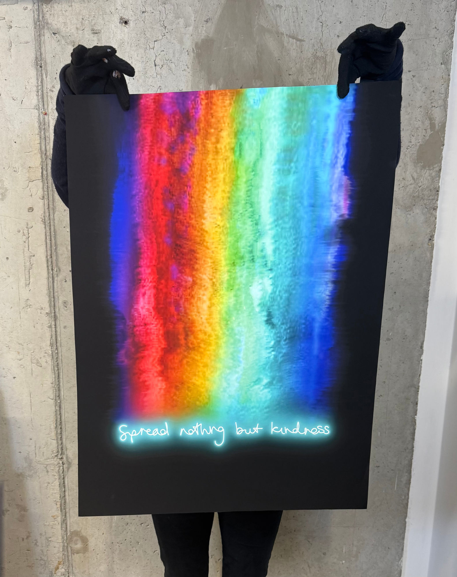 Lauren Baker, .SPREAD NOTHING BUT KINDNESS - 74 x 56cm Test AP , 2022