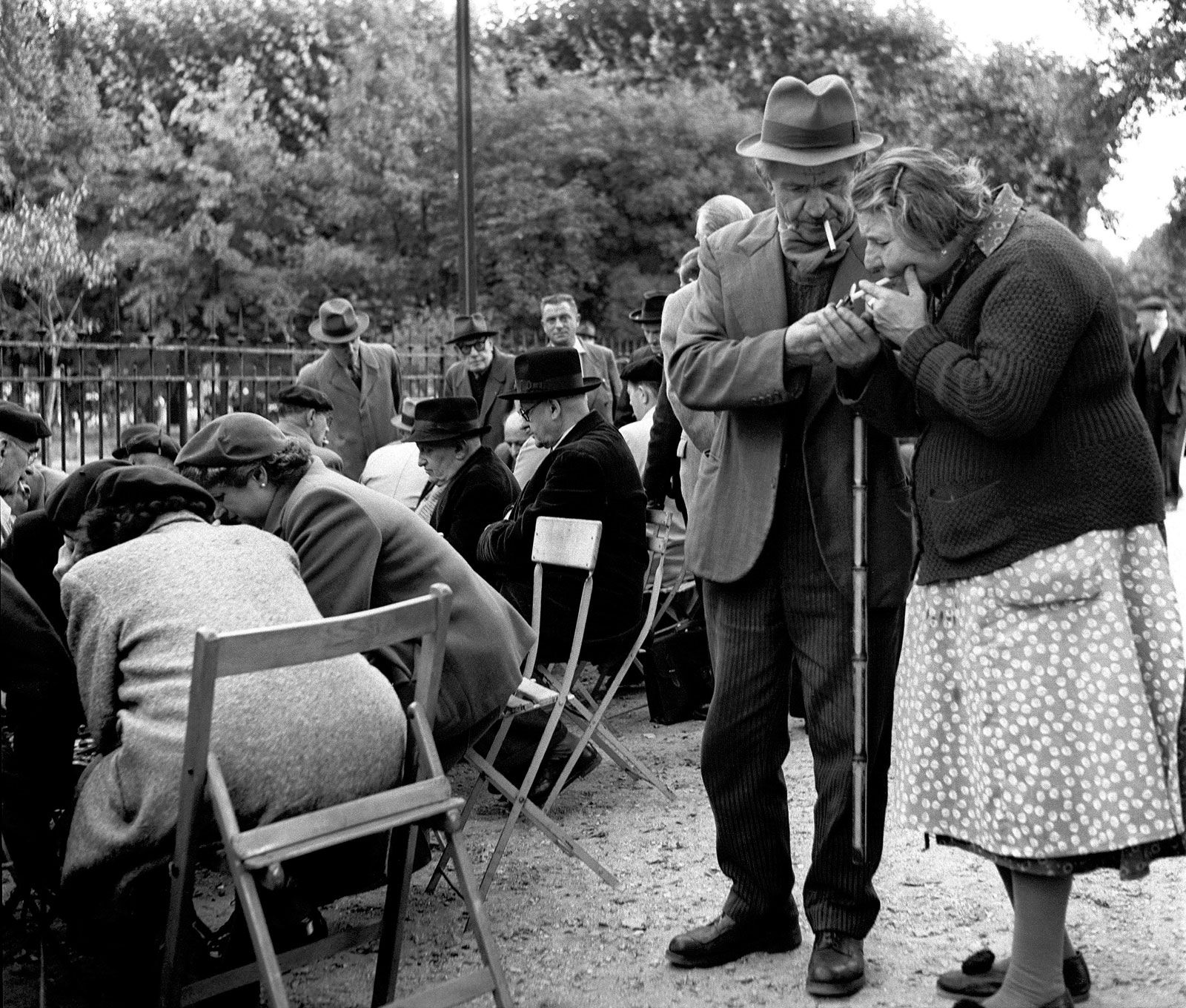 Sabine Weiss Jardin des Plantes, Paris Tirage gélatino-argentique postérieur 26,8 x 31,5 cm Dim. papier: 30 x 40 cm