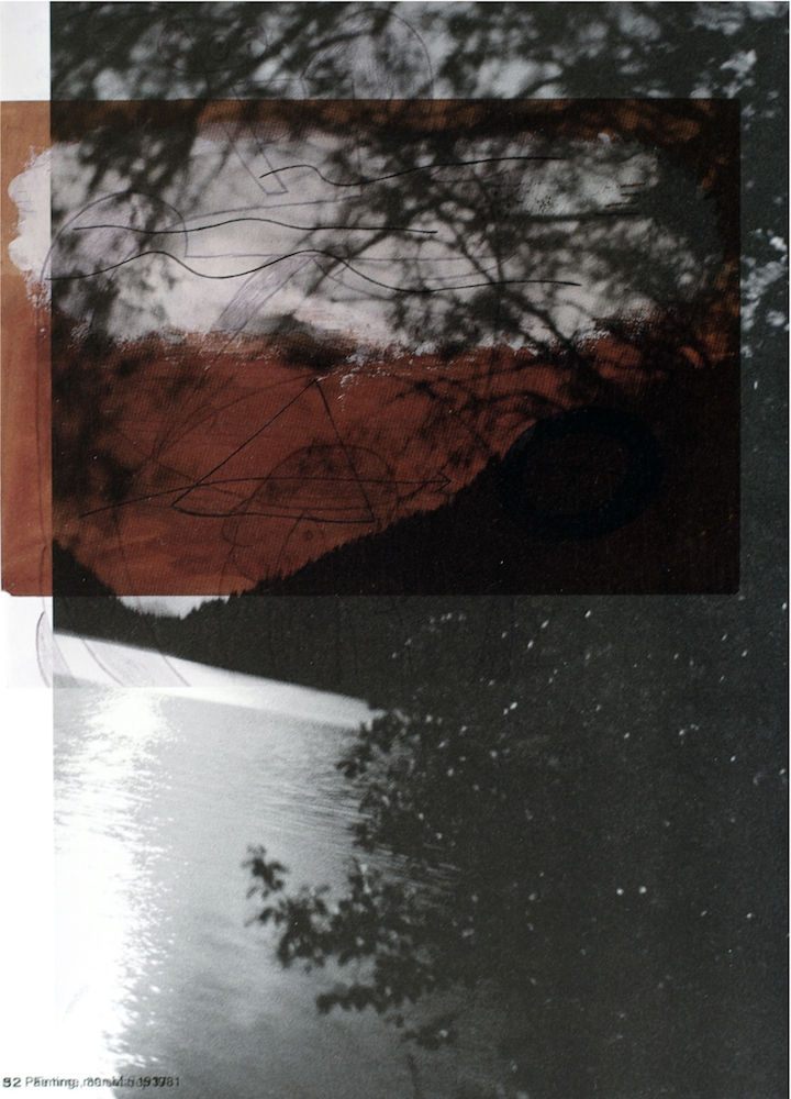 Jean-Christophe Béchet Accidents d'imprimerie avec Miro #2 Tirage jet d'encre 25,7 x 36 cm Dim. papier: 30 x 42 cm