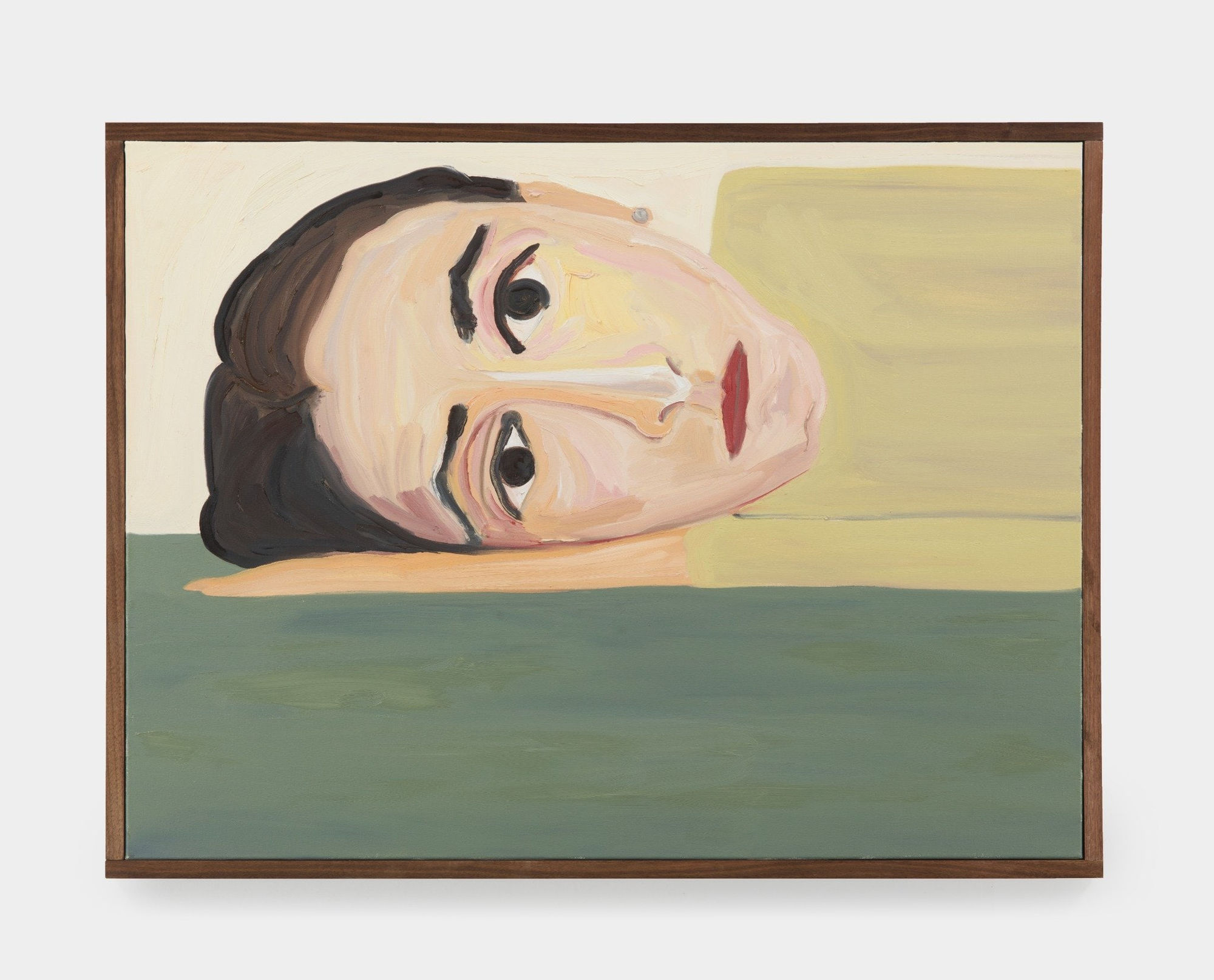 Phoebe Derlee, Phoebe Resting on Green Gray, 2025