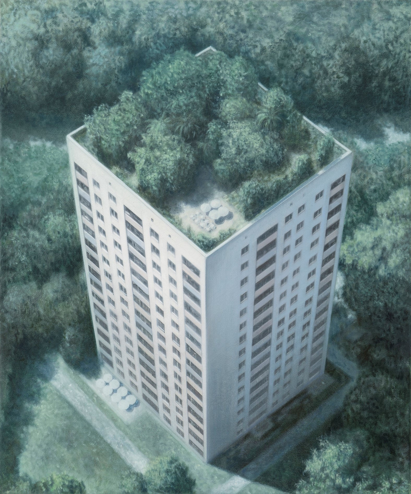 Melanie Siegel, Rooftop Landscape, 2022