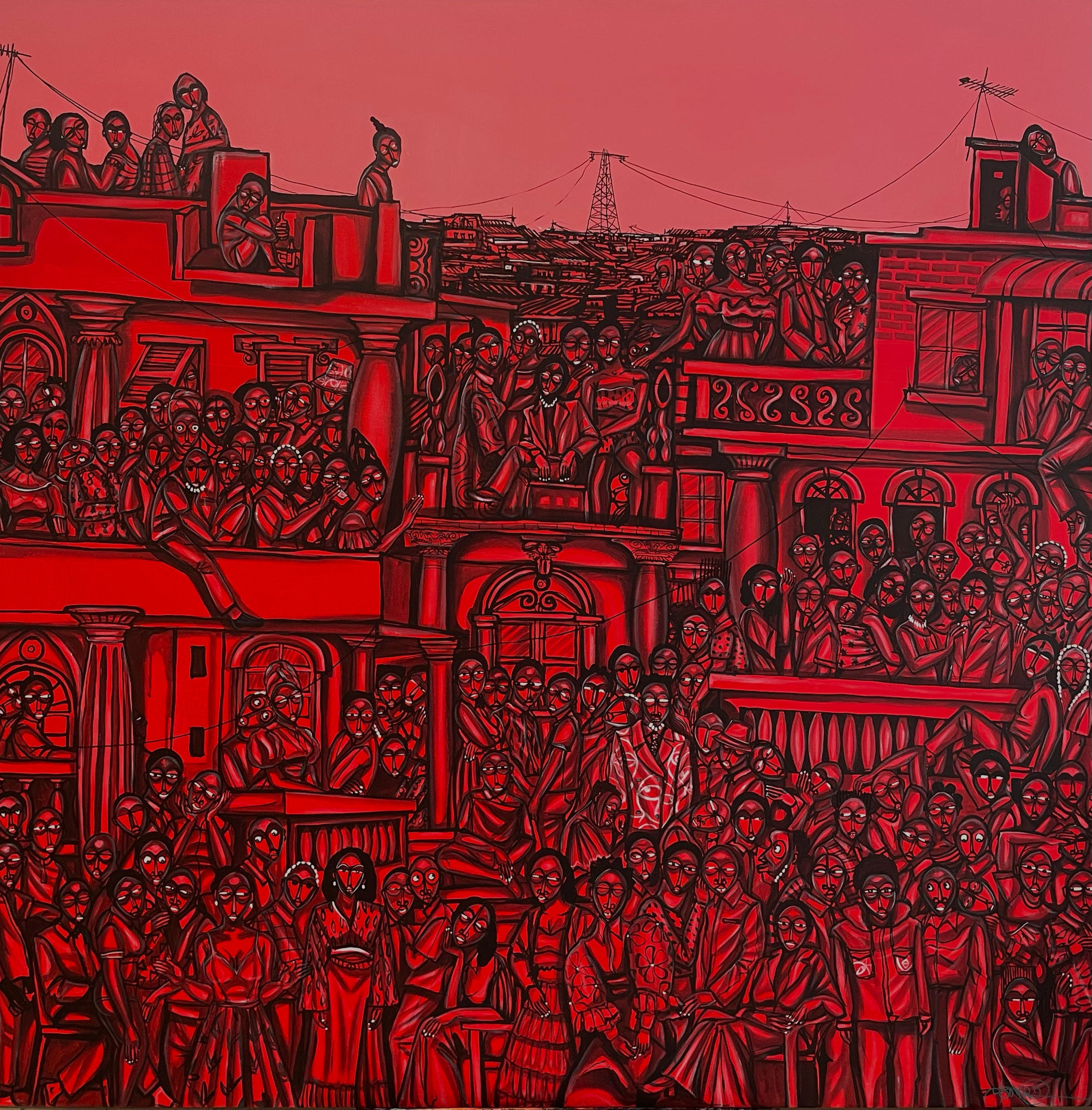 Obou Gbais, Dan Viertel (quartier Dan), Rot, 2022