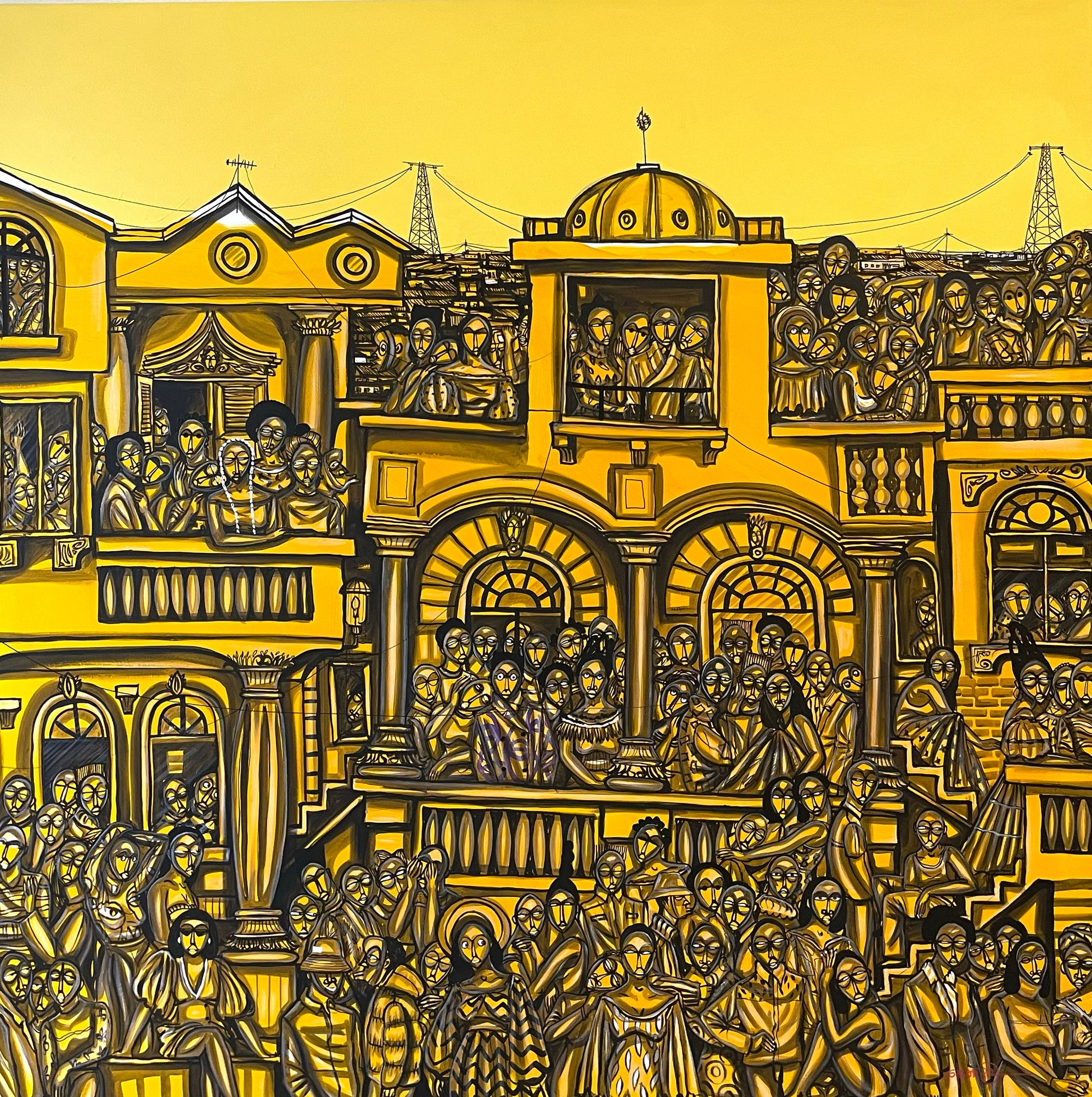 Obou Gbais, Dan Viertel (quartier Dan) Gelb, 2022