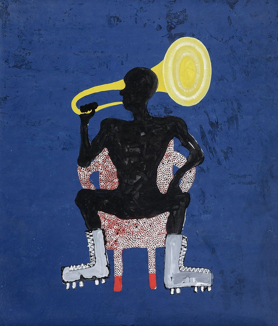 Amadou Sanogo Place d'expression Acrylique sur toile 188 x 160 cm 74 x 62,9 in