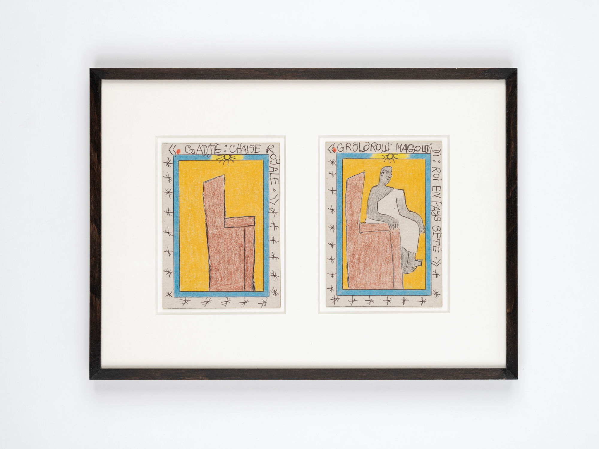 Frédéric Bruly Bouabré, Gadjê : Chaise Royale, 2011