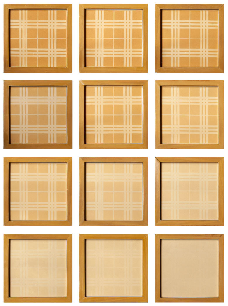 Francisco Morales, "De la serie Paneles o lares, Huellas de solar", 2010