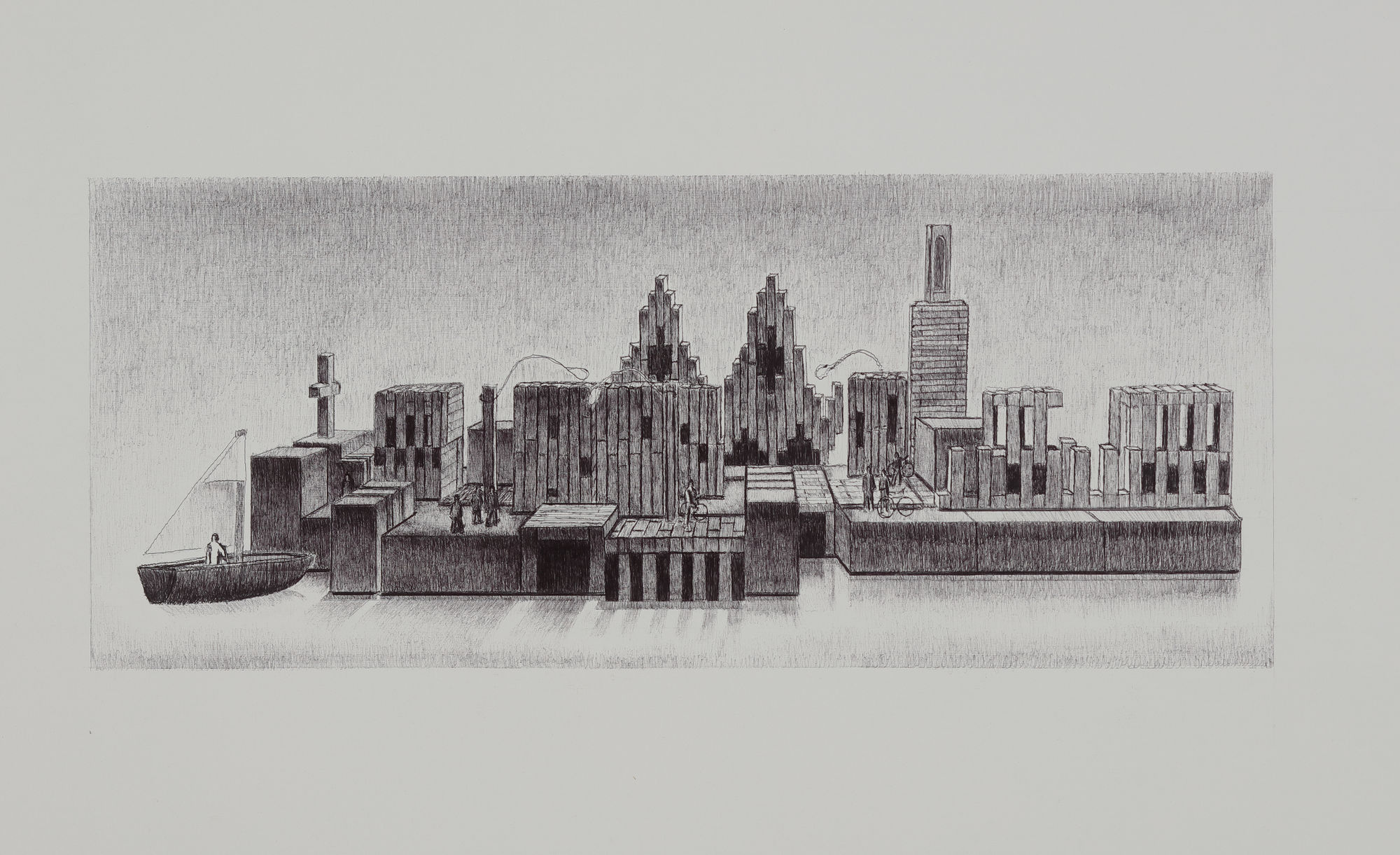 Francisco Morales, "Ciudades invisibles V", 2021 / 2022