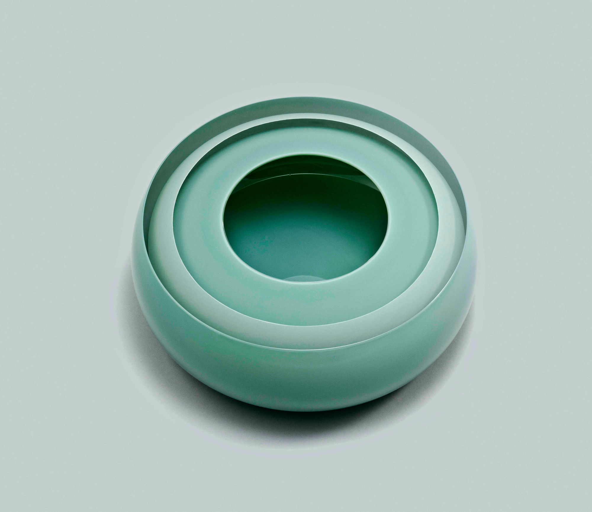 Tora Urup, Jade Green and Clear Layers, 2015