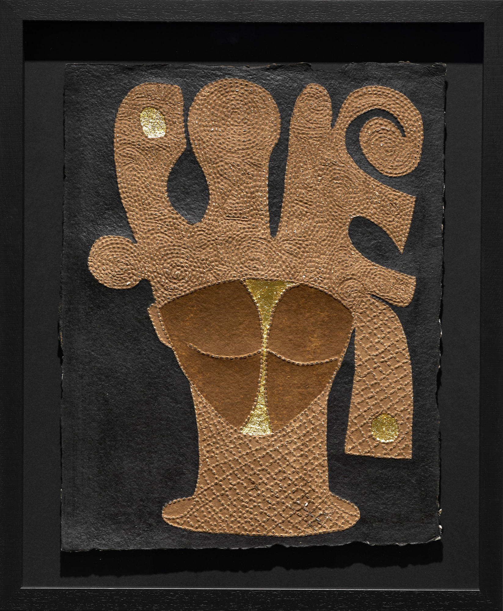 Victor Ehikhamenor, Ancestral Portraiture IV, 2024