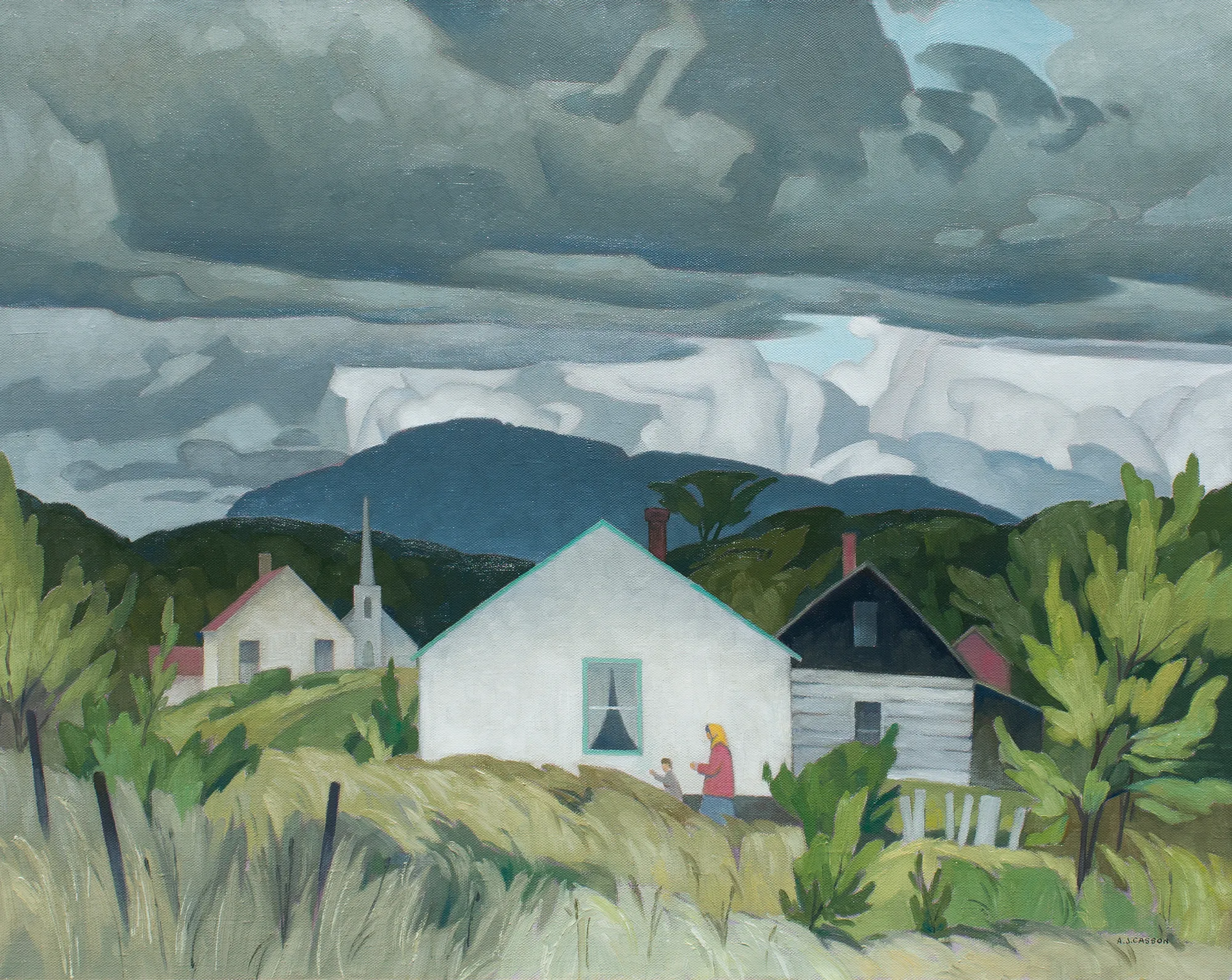 Alfred Joseph Casson, Indian Village, 1965