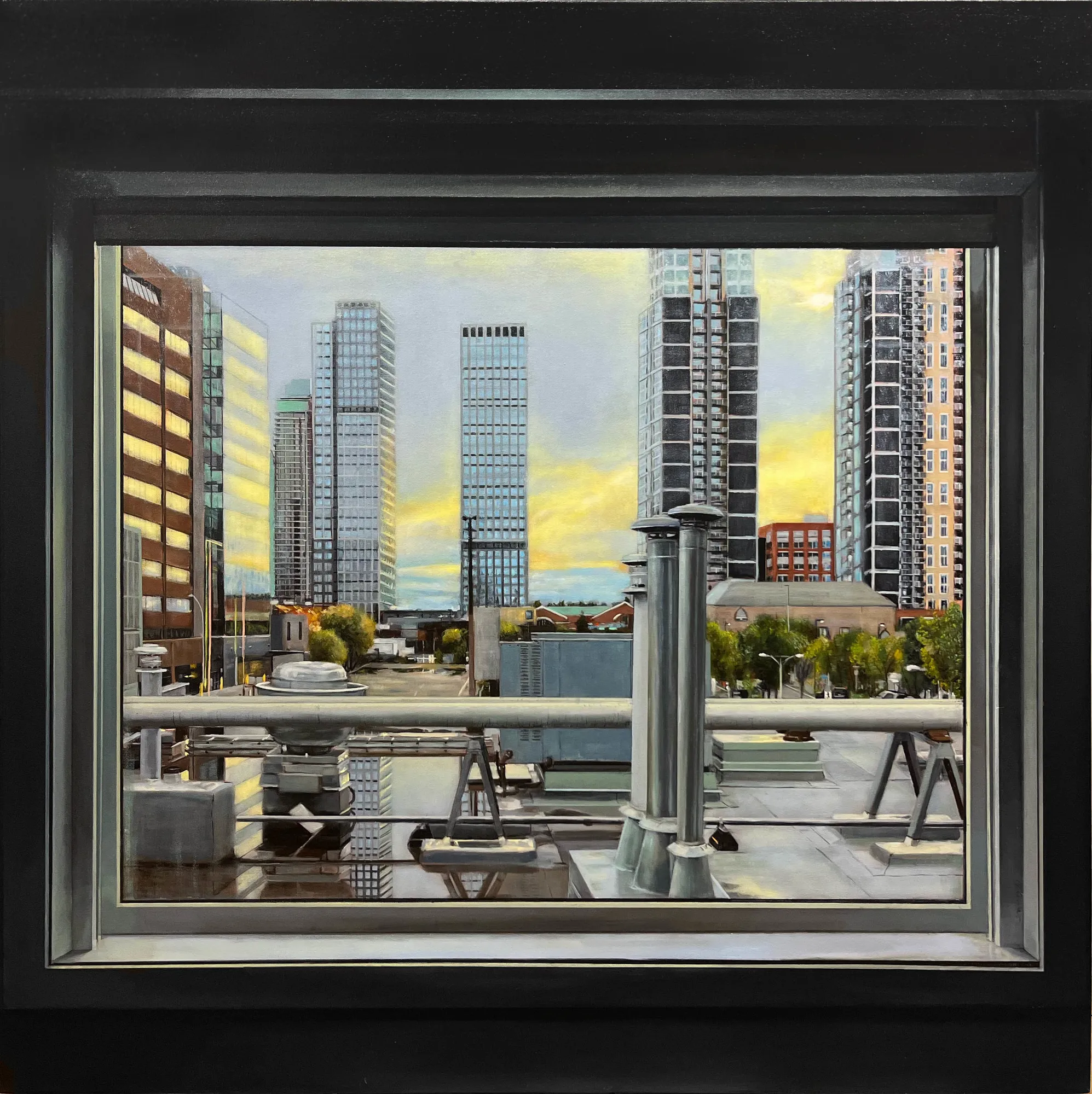 Michael Corner, Hotel Room Window, 2024