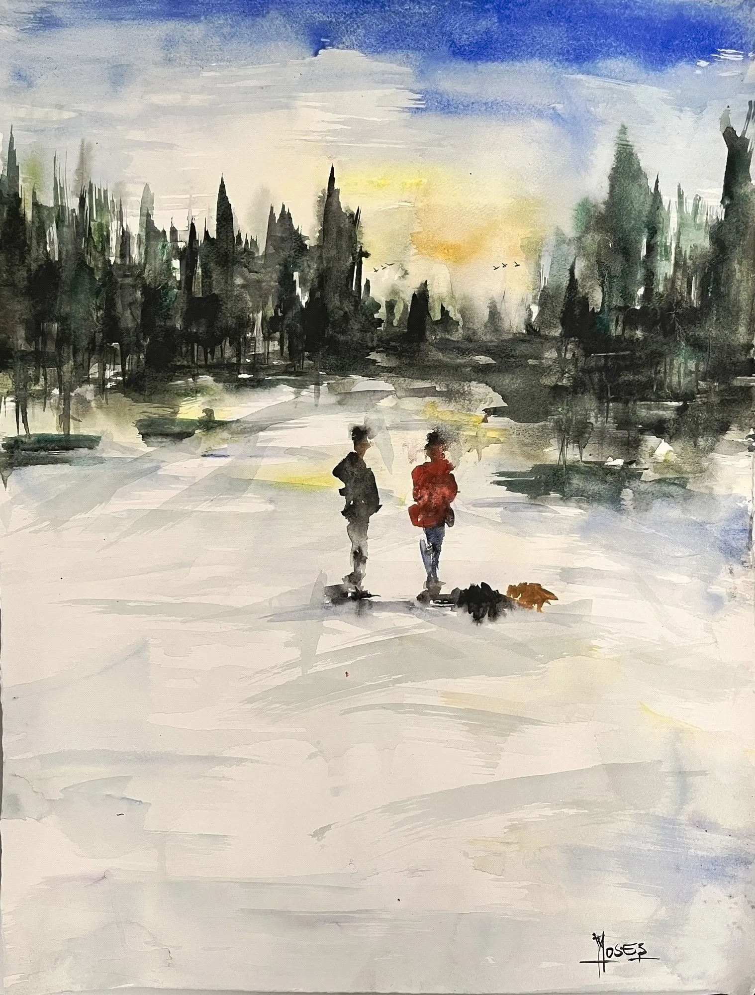 Moses Salihou, Un Jour D'Hiver, 2024