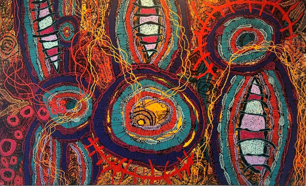 Jackie Wirramanda, Walking on Country #9, 2024