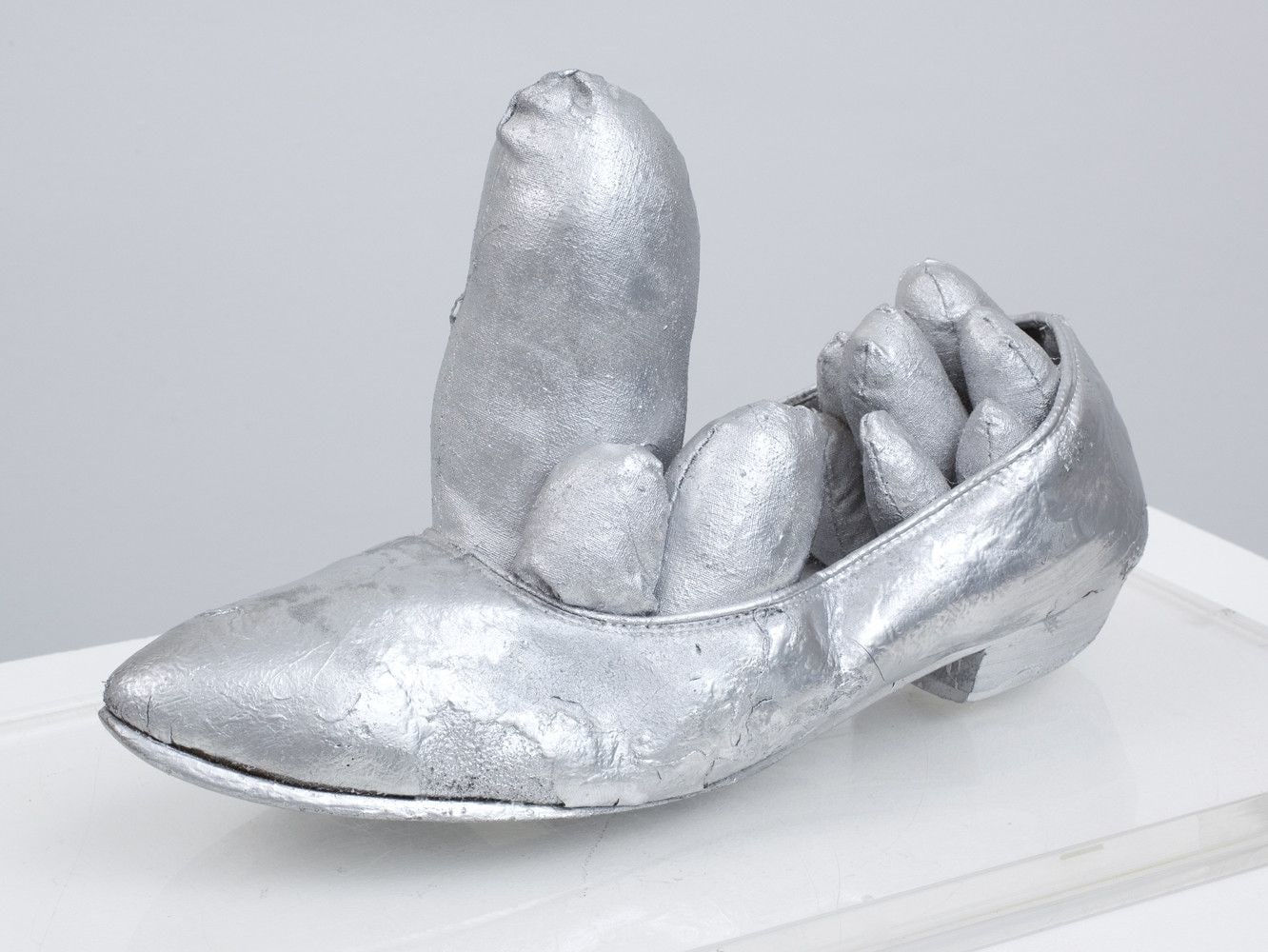 Yayoi Kusama, Untitled (Silver Soft Shoe Sculpture), 1976
