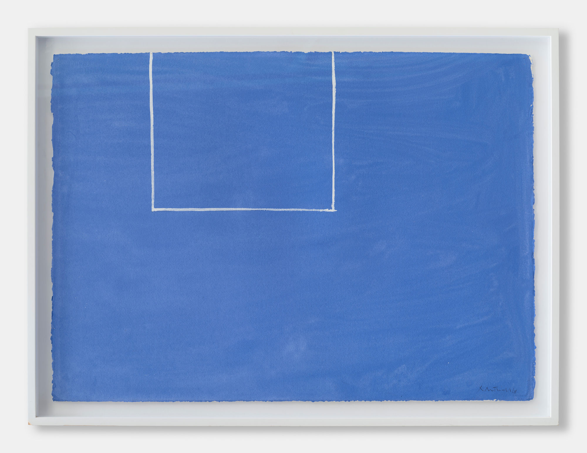 Robert Motherwell, Open Study No. 19: In Blue with White Line, 1968