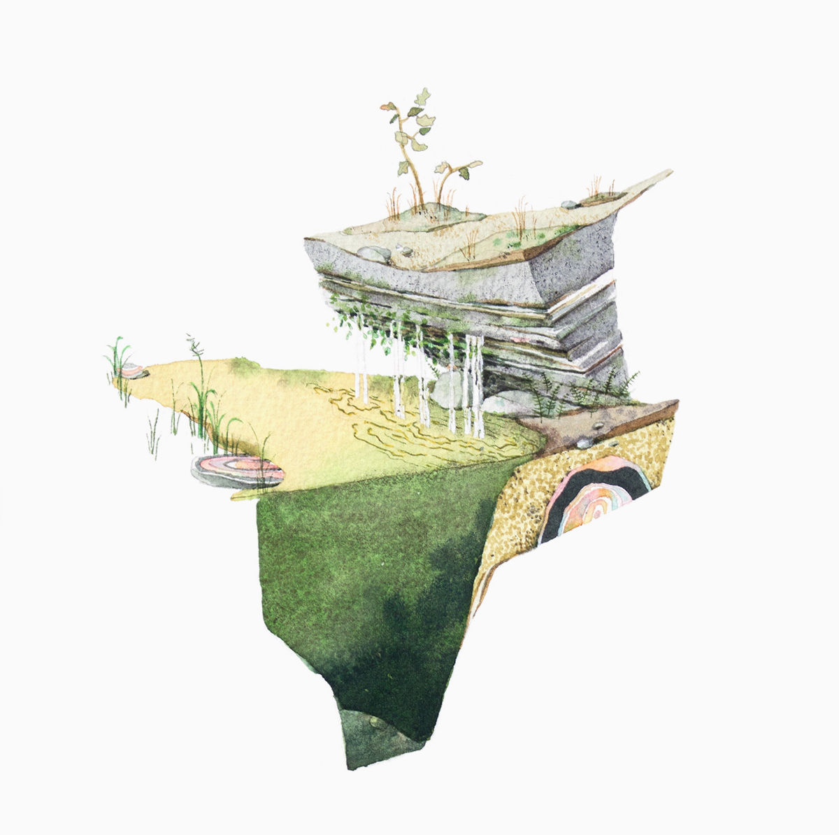 Bryce Lafferty, Mid Reaches (Rock Shelter and Sandstone Glade)