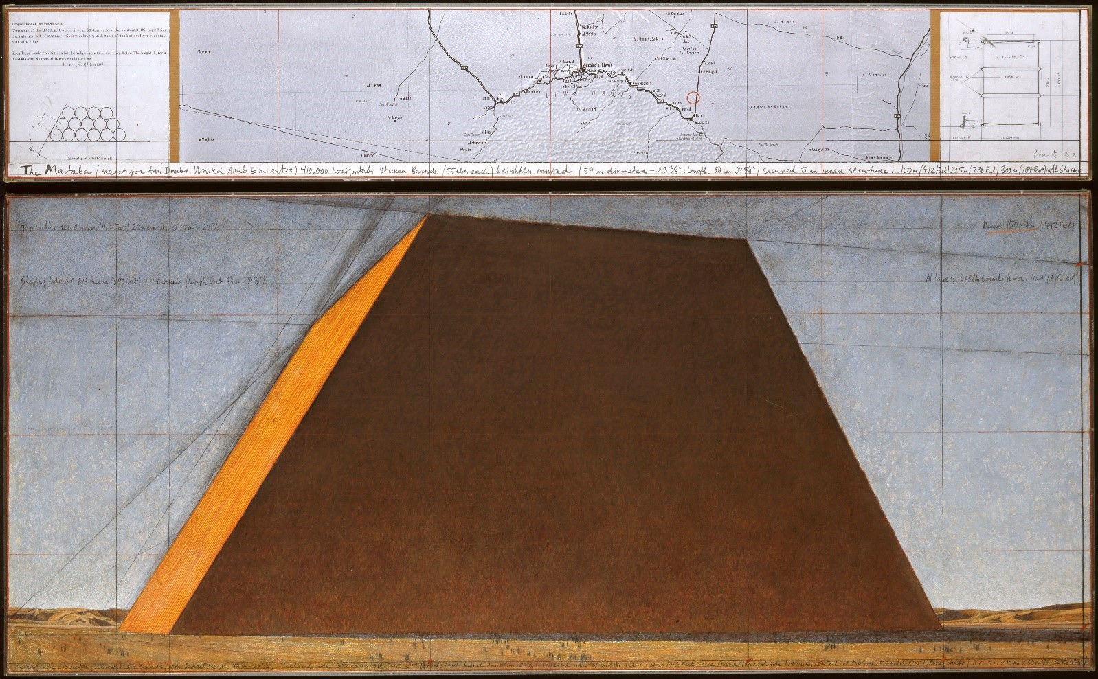 Christo JAVACHEFF, The Mastaba (Project for Abu Dhabi, United Arab Emirates), 2012