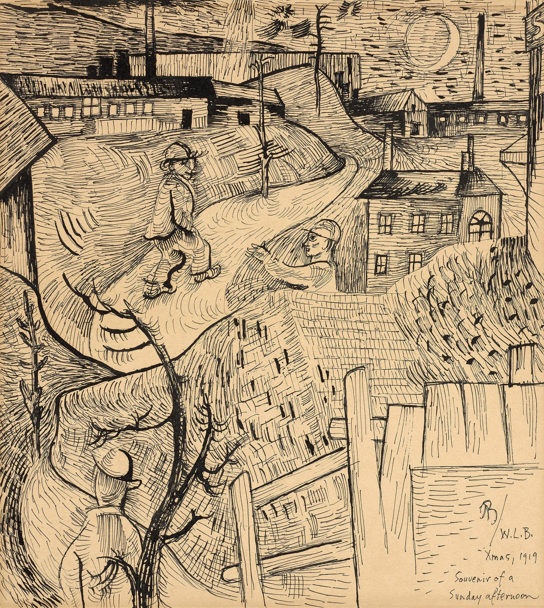 Albert Bloch, Souvenir of a Sunday Afternoon, 1919