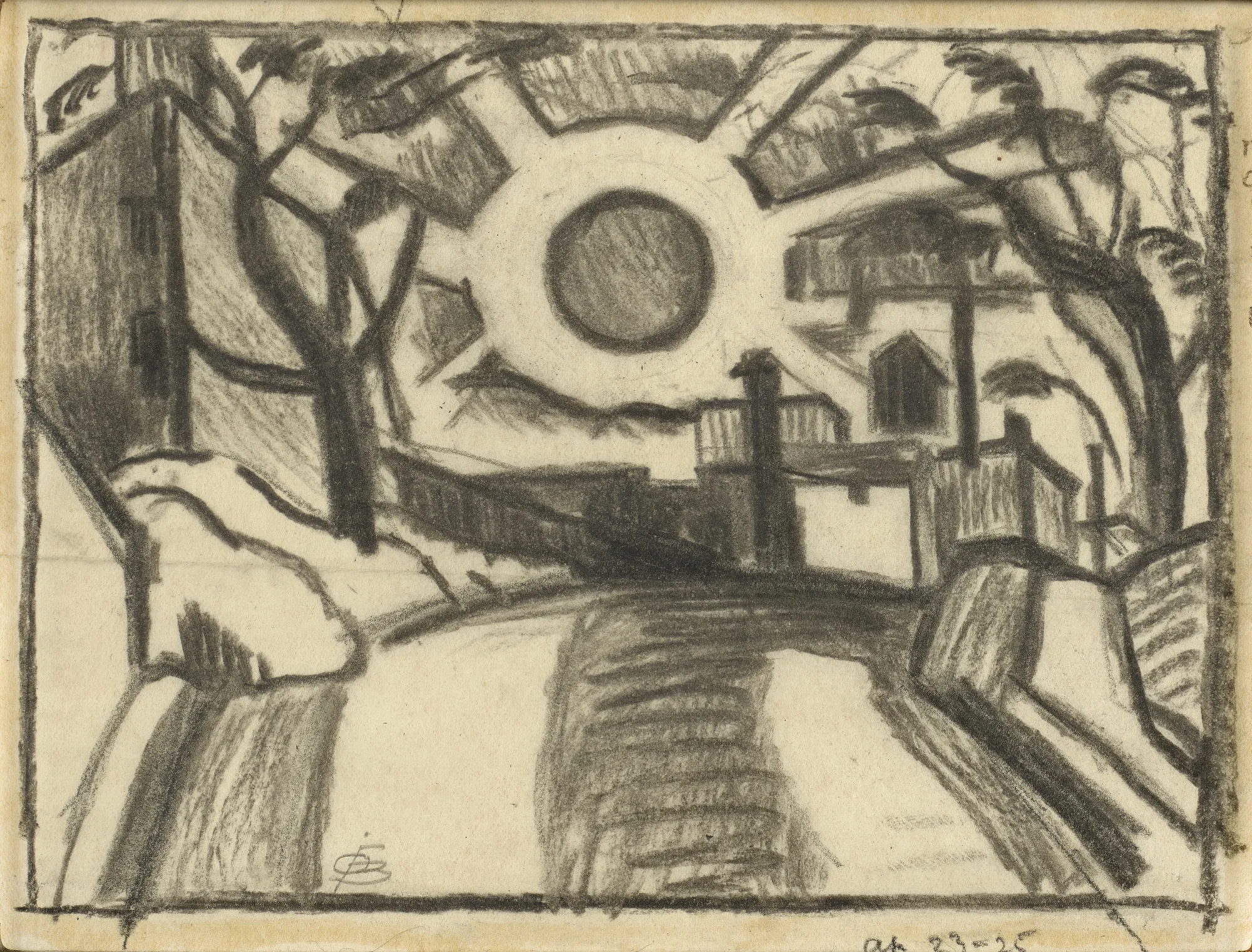 Oscar Bluemner, Sketch for "Sunset", 1925