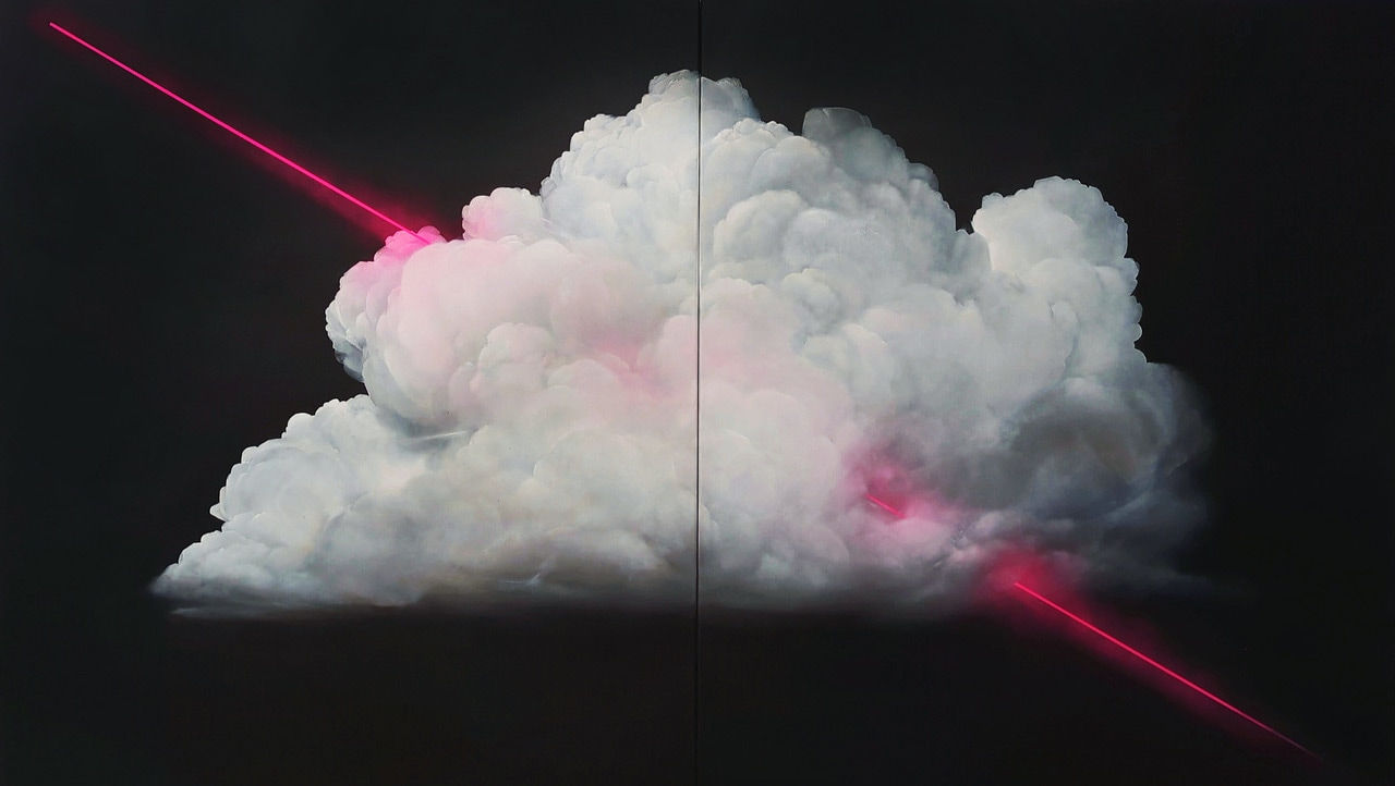 Brooklyn Whelan, Cloud with Neon Strike, 2024