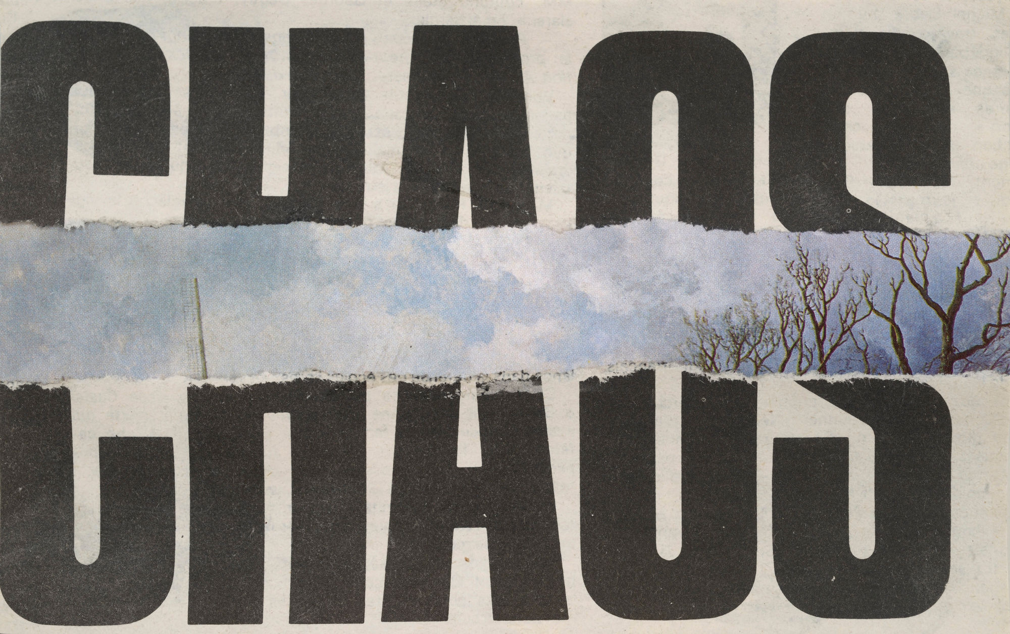 Gil Joseph Wolman chaos collage papier 10 x 15,7 cm (disponible) 10 x 15,7 cm (available)