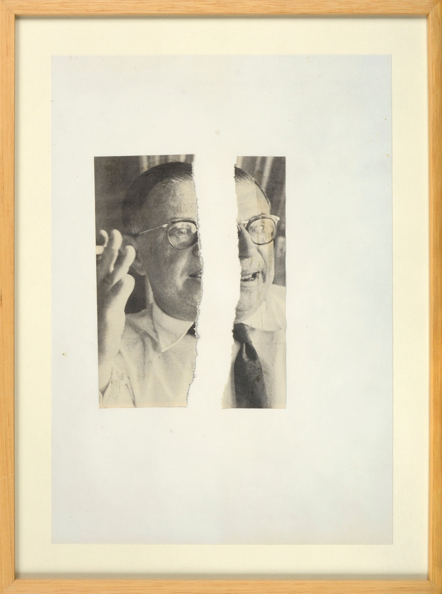 Gil Joseph Wolman Sartre papier séparé sur Canson 30 x 21 cm (disponible) 30 x 21 cm (available)