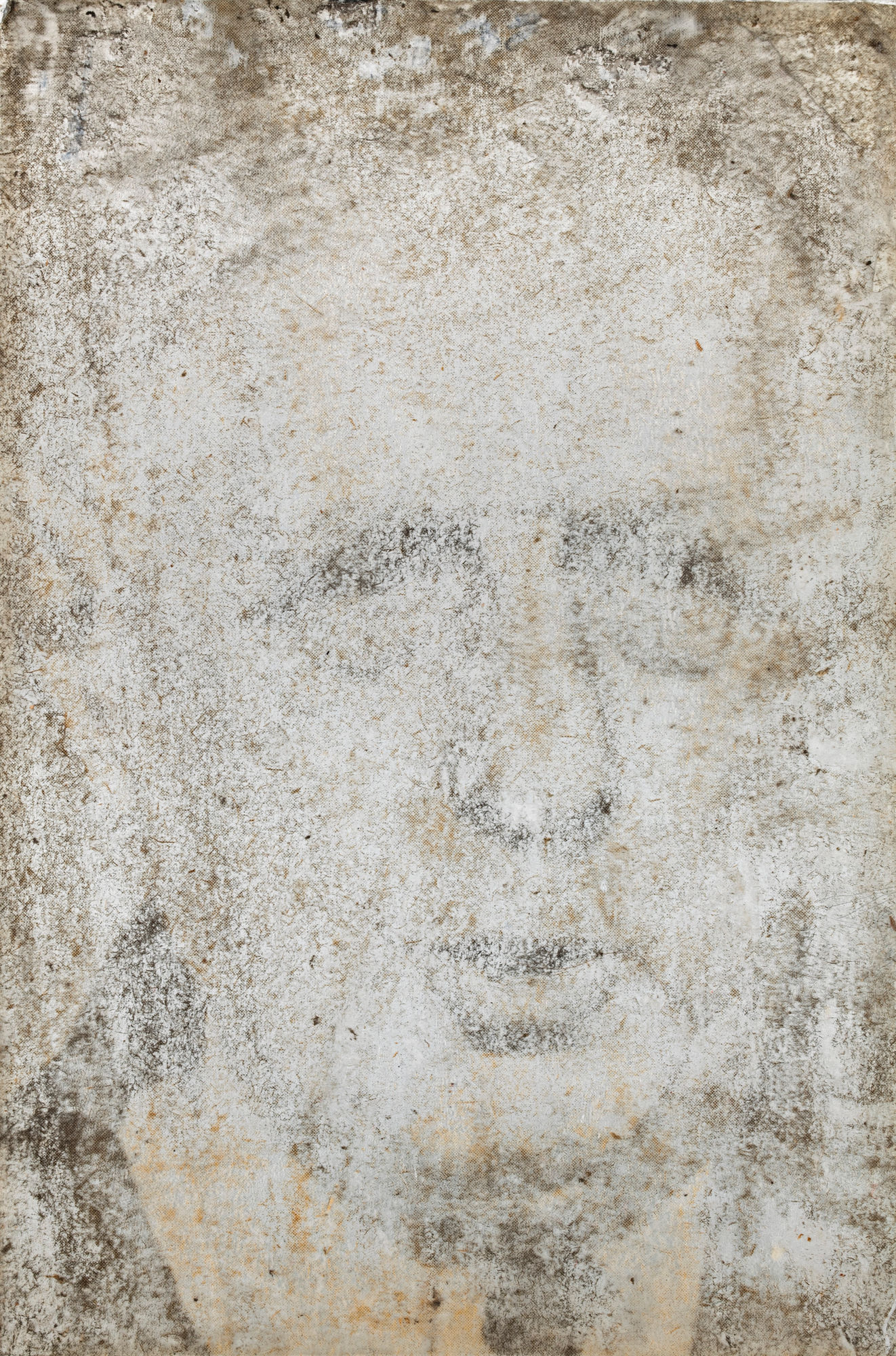 Gil Joseph Wolman De Gaulle art scotch sur feuille plastique sur bois 27 x 18 cm (disponible) 27 x 18 cm (available)