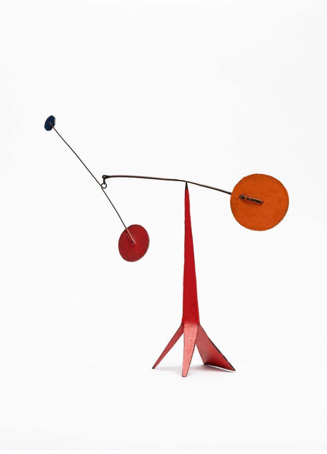 Alexander Calder Untitled (Stabile Mobile) Feuille de métal, fil de fer et peinture 24 x 27,5 cm 9 x 8 1/4 x 2 1/4 inch