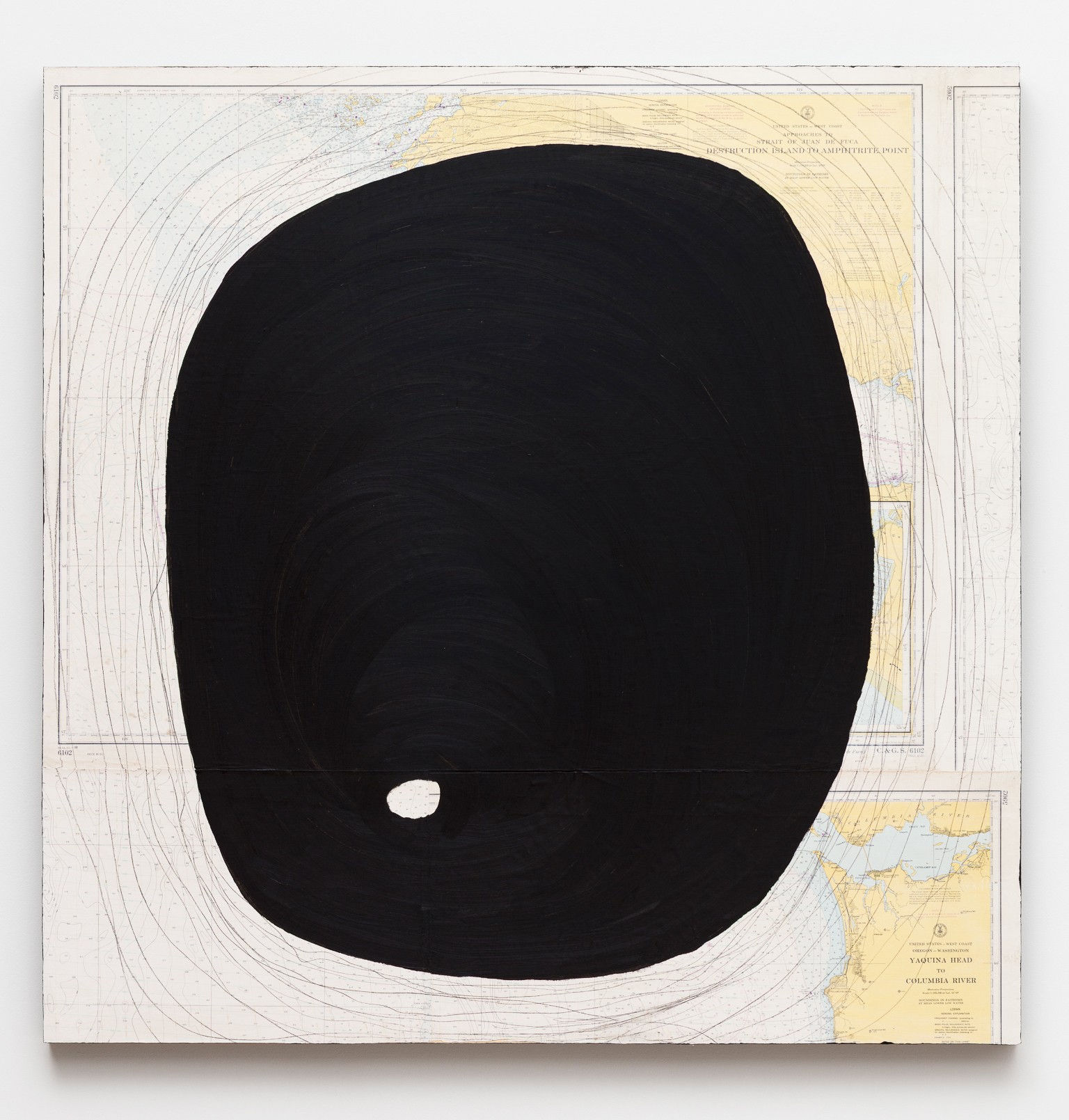 Emilio Lobato, Monolith with Puka: Ripple Effect, 2024