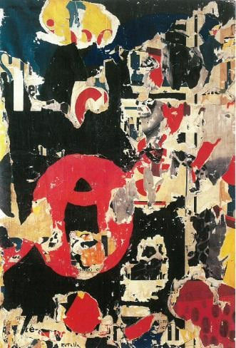 Mimmo Rotella, Collage, 1960