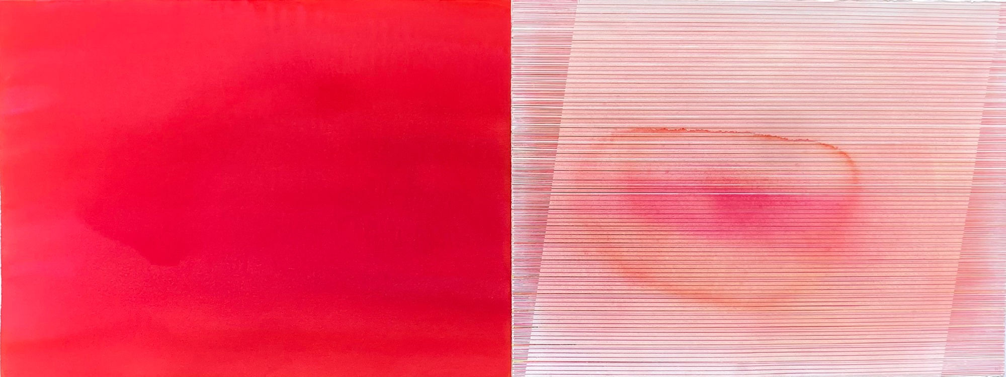 Helen Ireland, Cadmium Scarlet / Opera Pink Landscape, 2023