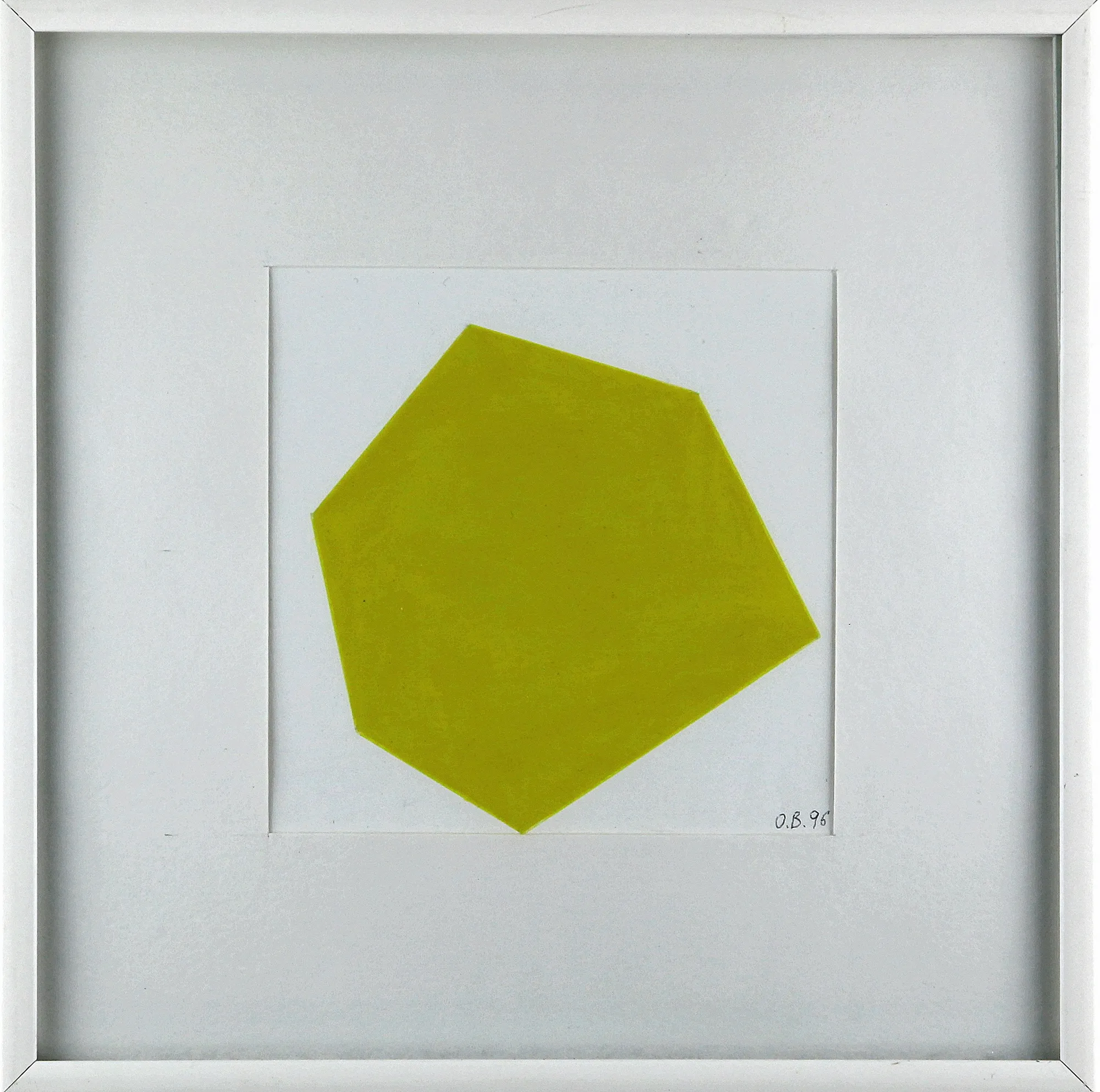 Ode BERTRAND, Miniature - série volume virtuel (jaune), 1996