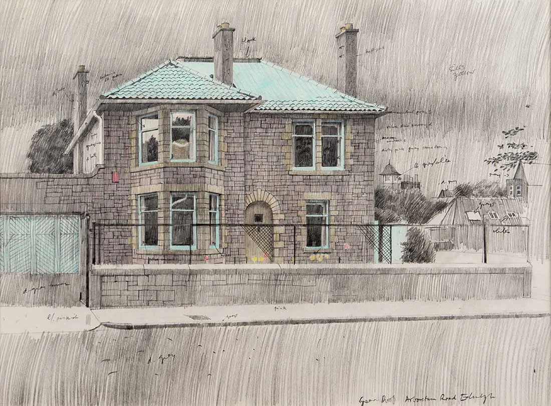 David Evans ARCA RSA RSW (1942-2020), Green Roof, Arboretoum Road