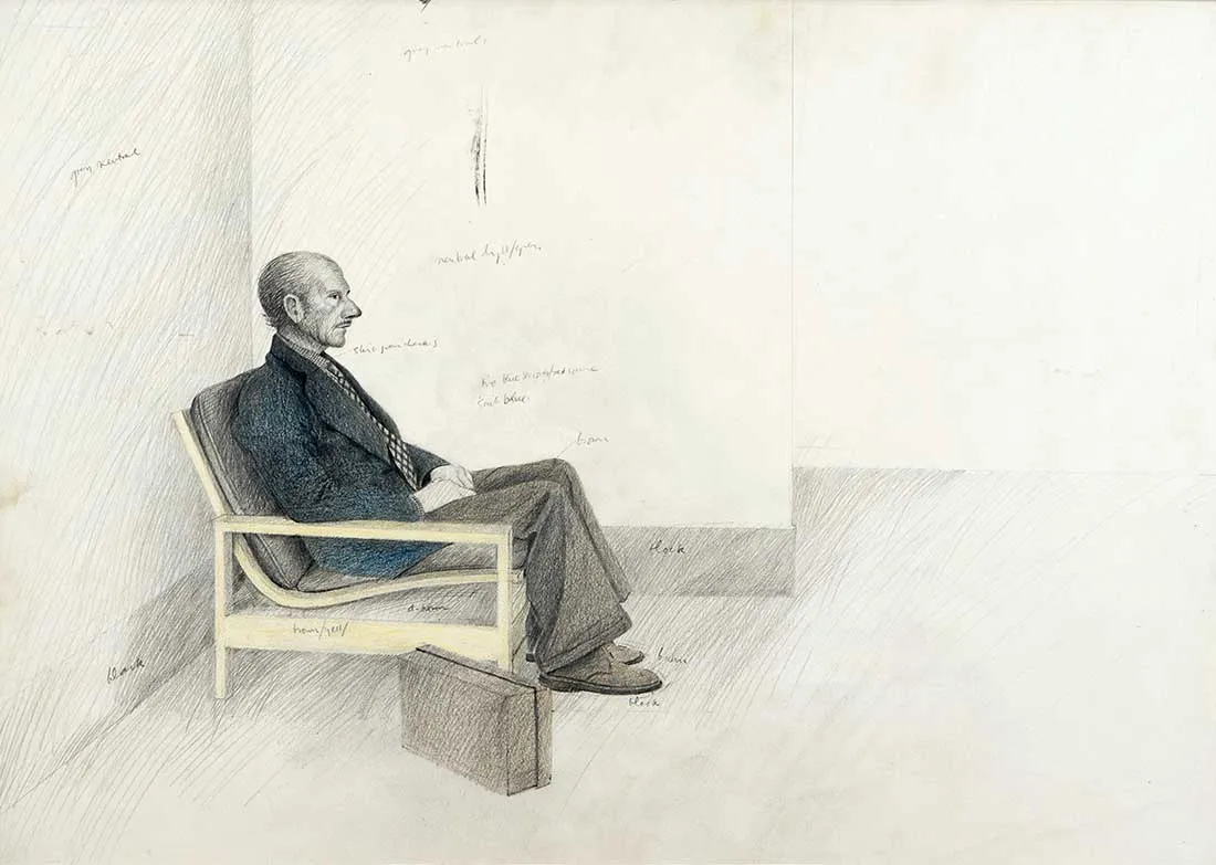 David Evans ARCA RSA RSW (1942-2020), Study of Michael